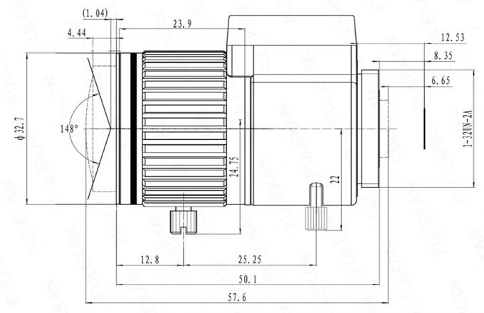 5,0 lentille automatique de caméra de sécurité de l'objectif de caméra de télévision en circuit fermé de l'iris HD de Megapixel 2.8-12mm/varifocal IR HD/bourdonnement et CS manuels F1.6 de foyer