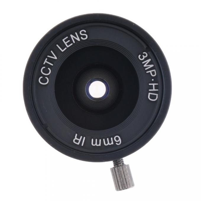Lentille de bâti du CS C du foyer F1.2 fixe de HD 3MP 6mm pour la caméra de sécurité de télévision en circuit fermé