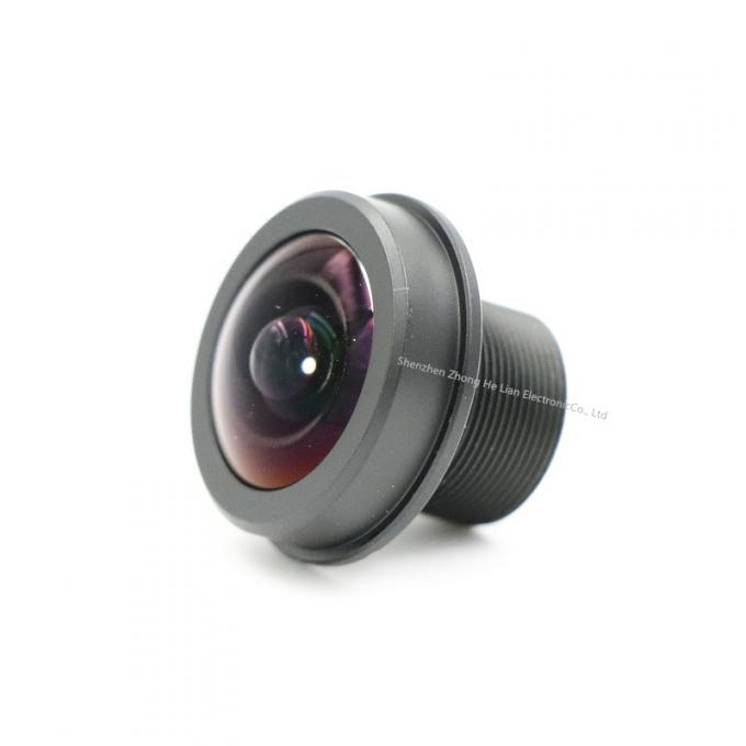 degrés grand-angulaire MTV M12 X 0,5 de MegaPixel de la lentille 5,0 de 1.55mm les 180 montent la lentille de Fisheye infrarouge de vision nocturne pour le degré de sécurité de télévision en circuit fermé