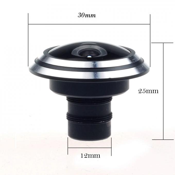 Lentille grande-angulaire de haute qualité de Hd 1.78mm grande Fisheye de lentille de came de porte de profession autour de 170 degrés de l'objectif de caméra M12 de lentille de télévision en circuit fermé