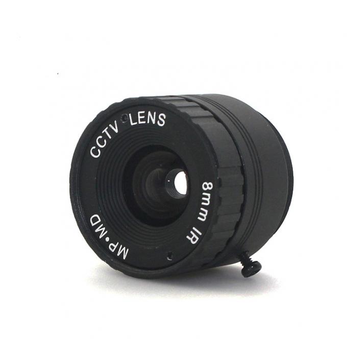 L'objectif de caméra méga de télévision en circuit fermé de pixels 8mm a fixé la lentille d'iris, 1/3 Cs F1.6 fixe par bâti pour la caméra de sécurité