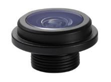 Lentille 1.3mm de bâti de véhicule 1/4 lentille de Rearview de voiture de la déformation M8 de degré TTL 9.69mm de la taille DFOV 150 basse