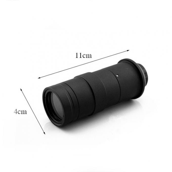 100X oculaire en verre de rapport optique de lentille de bâti du bourdonnement C/CS pour la caméra visuelle de microscope d'industrie du CCD CMOS de VGA HDMI USB