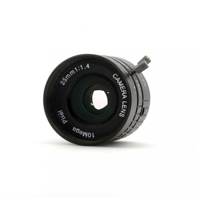 25mm 10 le bâti 1/2 de la lentille C de télévision en circuit fermé du megapixel HD » ont fixé l'objectif de caméra industriel manuel de l'iris F1.4