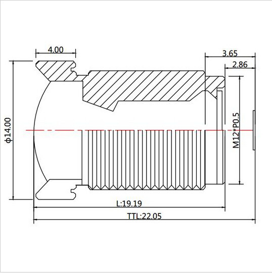 pouce 10MP IR 72D HFOV de la lentille 1/2.3 de 4.35mm aucune déformation pour la lentille Gopro6